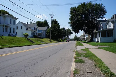 rural, streets, road, outdoor, asphalt, tree, scene, home, environment, grass, nature, residential, exterior, roof, estate, property, housing